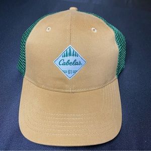 Cabela’s 61 Logo Mesh Trucker Cap Green Unisex